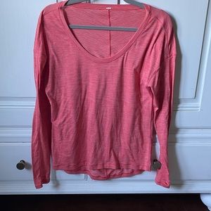 Lululemon red long sleeve tee